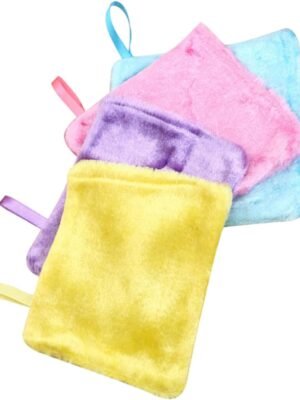 4pcs Wood Fiber Dish Cloths Absorbent Kitchen Cleaning Towels for Easy Wiping for Dishes Windows and More Random Colors and Reusable