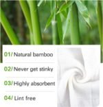 10 Pack Dishcloths Bamboo Dish Cloths Towels 12" x 12" Kitchen Wash Cloths Machine Washable Cleaning Cloths Absorbent Reusable Small Dish Rags for Washing Dishes Odor Free (Bamboo fiber,10 pcs)