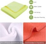 Microfiber Dish Cloth for Washing Dishes Dish Rags Best Kitchen Washcloth Cleaning Cloths with Poly Scour Side 5 Color Assorted 12inchx12inch 10pack