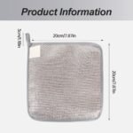 2025 New Multipurpose Wire Dishwashing Rags for Wet and Dry, Metal Scrubbing Pads Sponge Cloths Clean, Non-Scratch Wire Dishcloth for Home Kitchen Dishes, Sinks (5 Pcs)