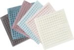 6 Pack Waffle Weave Dish Cloths, 13x13 Inch 100% Cotton Kitchen for Washing Dishes - Super Absorbent, Quick Drying Dish Rags (Mixed Colors)