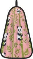 Funny Panda Bamboo Hanging Kitchen Towels Dish Cloth with Loop Hand Towel Soft Microfiber Absorbent Dish Towels Quick Drying Washing Dishes for Home Bathroom Farmhouse