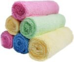 9PCS Soft Absorbent Wood Bamboo Fiber Dish Cloths for Washing Dishes,A Perfect Replacement of Disposable Cleaning Cloths,Soft Reusable Kitchen Towel & Cleaning Cloths & Kitchen Rags