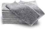 12Pcs New Upgrade NonScratch Wire Dishcloth, Multipurpose Wire Dishwashing Rags for Wet and Dry, Kitchen Cleaning Dish Rags for Cookware,Sinks, Dishes,Stove