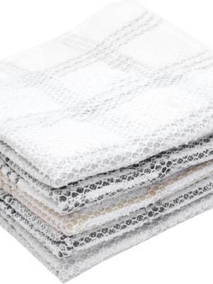 Cotton Scouring Dish Cloth 5-Pack, Neutral