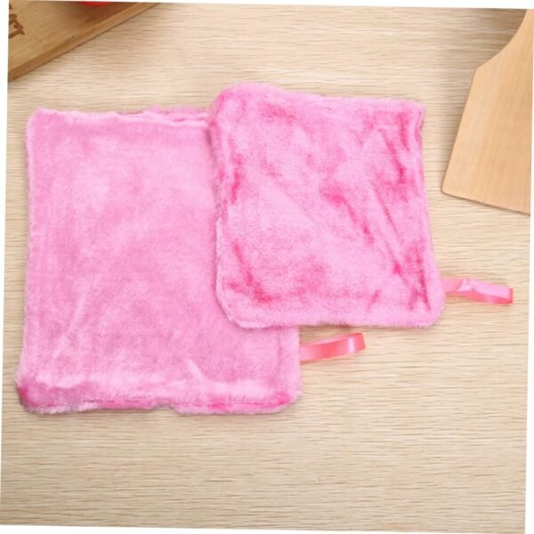 4pcs Wood Fiber Dish Cloths Absorbent Kitchen Cleaning Towels for Easy Wiping for Dishes Windows and More Random Colors and Reusable