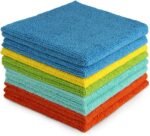 Microfiber Cleaning Cloth, 8PK, All Purpose Microfiber Towels, Absorbent Cleaning Rags Kitchen Towels, Lint Free Dusting Cloth for House, Kitchen, Car, Window, 12"×12"