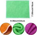 10Pcs Wood Fiber Cleaning Cloths Absorbent Dish Cloths Bamboo Blend Cleaning Cloths Reusable Kitchen Towels,7" x 9"