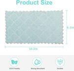 20 Pack Kitchen Dish Cloths, Super Absorbent Microfiber Cleaning Cloth for Cleaning Dishes, Kitchen, Bathroom, Car (Grey & Green)