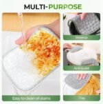 Multipurpose Wire Dishwashing Rags for Wet and Dry, 2025 Reusable Metal Scrubbing Pads Sponge Cloths Clean, Non Scratch Wire Dishcloth for Kitchen, Sinks, Pots, Pans (10pcs)