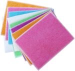 10Pcs Wood Fiber Cleaning Cloths Absorbent Dish Cloths Bamboo Blend Cleaning Cloths Reusable Kitchen Towels,7" x 9"