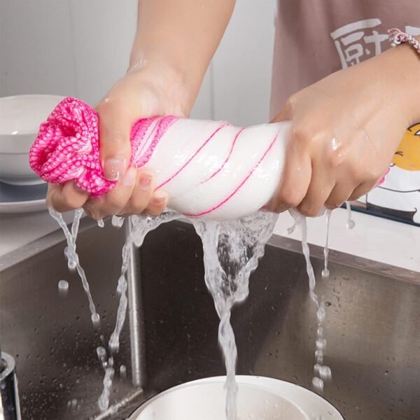 10 Pcs  Wood Fiber Cleaning Cloths, 11.8 * 11.8inch  Wood Fiber Cloths, Reusable Odor Free Dish Cloths & Dish Towels