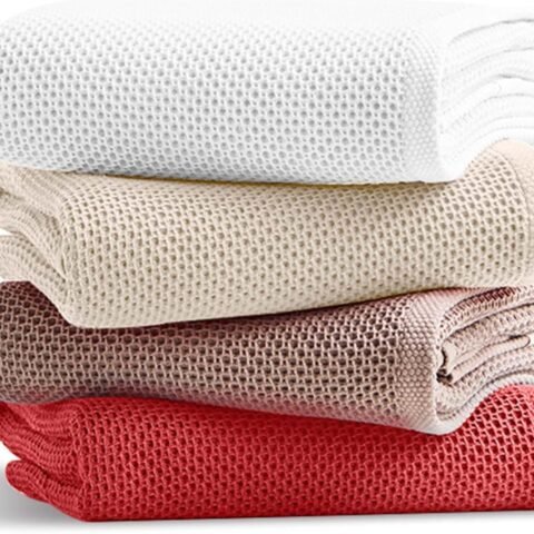 100% Honeycomb Cotton Kitchen Dish Cloths, 12x12 Inch, 8-Pack, Super Absorbent & Reusable, Quick-Dry & Lint-Free, Ideal for Kitchen, Glass, Car, and Household Cleaning