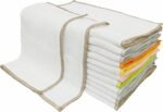 Cotton Dish Cloths, Ultra Absorbent Quick-Drying Cleaning Cloths, Reusable and Eco-Friendly Dish Rags for Kitchen Use (12)