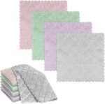 2024 New Non-Scratch Wire Dishwashing Rags,4 Pcs Multipurpose Wire Dishcloth for Wet and Dry,Wire Cleaning Cloth,Circularite Scrubbing Cloths for Pots,Sinks,Stove Tops