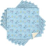 Kitchen Towels 6 Pack Dish Cloths for Washing Dishes Kitchen Towels and Dishcloths Sets Dish Towels for Kitchen Drying Microfiber Absorbent Blue Unicorn and Rainbow