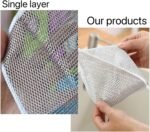 15Pcs Wire Dishwashing Rag,Multipurpose Wire Dishwashing Rags,Upgrade Double Layer Wire Cleaning Cloths for Wet and Dry,for Cleaning Dishes Non Scratch Wire Dishcloth Metal Cleaning Cloth