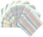 Cleaning Rags  Cotton Dish Cloths Dish Rags Cleaning Cloth, Absorbent Odor Free Dishcloths Kitchen Dish Towels, 13inch x 13inch 8 Pack Multi Colors