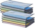 Wire Dishwashing Rags, 10 Pcs Dish Cloths for Washing Dishes, Multipurpose, Non Scratch, Wet and Dry Use for Kitchen Sink, Pots and Pans, Stove