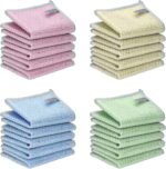20PCS Upgrade Wire Dishwashing Rag, Non-Scratch, Wet and Dry, Double Layer, Multipurpose Wire Dishwashing Rags for Kitchen, Sinks, Cookware, Stove, Easy Rinsing, Reusable
