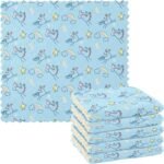 Kitchen Towels 6 Pack Dish Cloths for Washing Dishes Kitchen Towels and Dishcloths Sets Dish Towels for Kitchen Drying Microfiber Absorbent Blue Unicorn and Rainbow