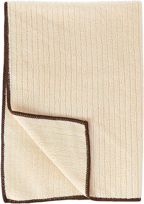 Cleaning Collection Soft Highly Absorbent Microfiber, Dishcloth and Dishtowel Set, Natural, 8 Count