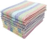Cleaning Rags  Cotton Dish Cloths Dish Rags Cleaning Cloth, Absorbent Odor Free Dishcloths Kitchen Dish Towels, 13inch x 13inch 8 Pack Multi Colors