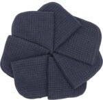 Microfiber Kitchen Dish Cloths Thick Dish Rags Cleaning Cloth Waffle Weave Washcloths Odor Free Ultra Absorbent 12Inch X 12Inch 7 Pack (Black)