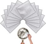 Wire Dishwashing Rags for Wet 12pcs Multipurpose Non-Scratch Kitchen Mesh Dishcloth
