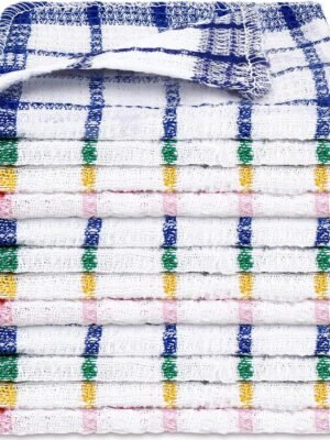 12 Pieces Kitchen Dish Cloths Kitchen Dish Towels Washable Cleaning Cloth for Washing Dishes Wipe Glass Home Kitchen Household Supplies, 12 x 12 Inch?4 Colors